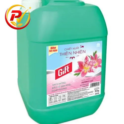 Nước lau sàn gift can lớn 9.5kg siêu tiết kiệm cho nhà hàng, khách sạn, quán ăn, trường học