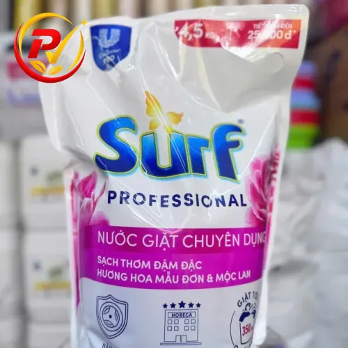 Nước giặt Surf chuyên dụng 4.5kg Hương Hoa Mẫu Đơn &amp; Mộc Lan